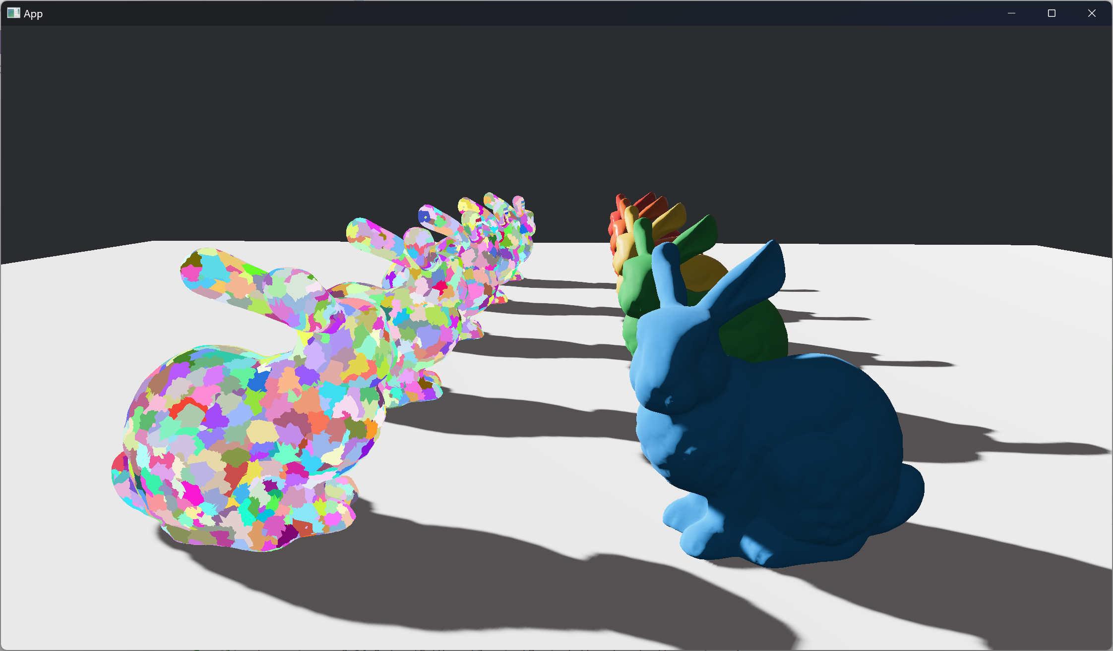 Example scene for the meshlet renderer